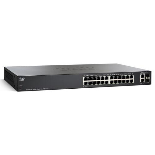 CISCO SLM2024T SG200-26-EU 24 PORT 10/100/1000 +2SFP YONETILEBILIR SWITCH