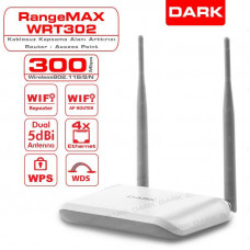 DARK RANGEMAX WRT302 4 PORT 300MBPS 2.4GHZ 2x5dBI ACCESS POINT ROUTER