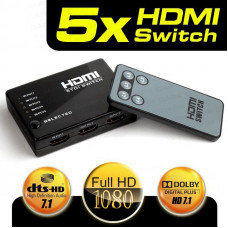 DARK (DK-HD-SW4X1) FULLHD 5GIRIS 1CIKIS UZAKTAN KUM.HDMI SWITCH (SECICI)