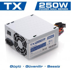 TX POWERMAX (TXPSU250S1) 250W 2xSATA 2xIDE BILGISAYAR GUC KAYNAGI