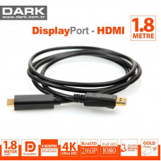 DARK (DK-CB-DPXHDMIL180) 1.8MT DISPLAY PORT-HDMI KABLO