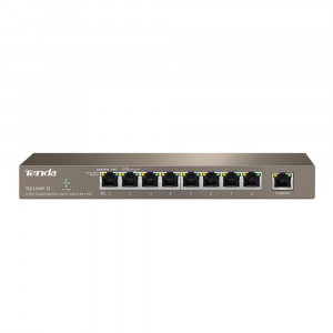 TENDA TEG1009P-EI 9 PORT 10/100/1000 8xPOE 121W YONETILEMEZ SWITCH