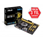 ASUS H81M-K 1150P DDR3 SES GLAN VGA SATA3 USB3.0 UATX