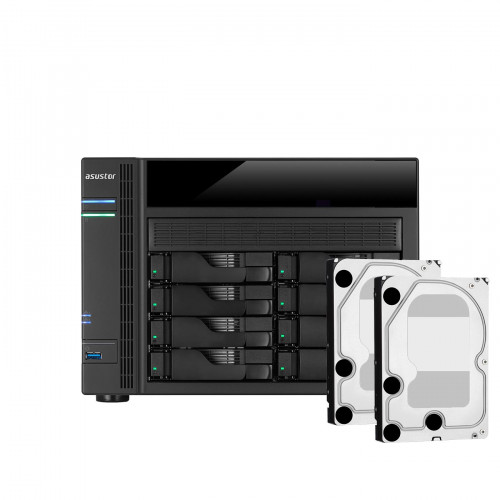 ASUSTOR AS08T-48TB 8x6TB 7/24 KURUMSAL DISK DAHIL