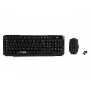 EVEREST KM-510 Q MULTIMEDIA KABLOSUZ KLAVYE + MOUSE SIYAH SET