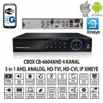 CBOX CB-6604AHD 4 KANAL 1080 4 SES AHD+ANLG+IP XMEYE HIBRIT DVR KAYIT CIHAZI