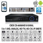 CBOX CB-6608AHD 8 KANAL 1080 4 SES AHD+ANLG+IP XMEYE HIBRIT DVR KAYIT CIHAZI