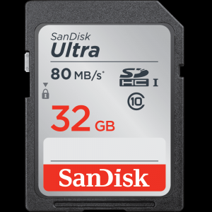 32 GB SANDISK FLA ULTRA SDHC 80MB/S CLASS 10UHS (SDSDUNC-032G-GN6IN)
