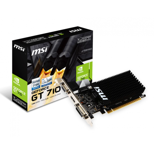 MSI GT710 1GB DDR3 64BIT HDMI/DVI/VGA (GT 710 1GD3H LP)