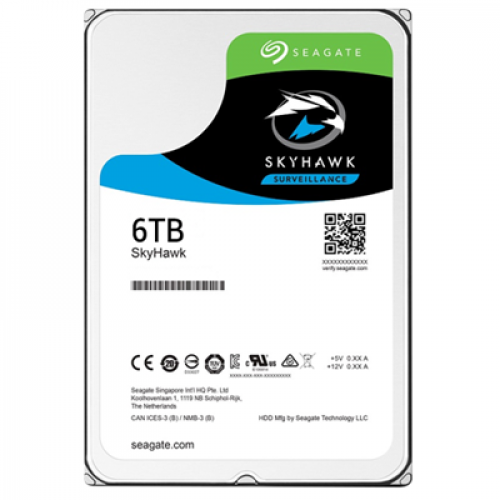 SEAGATE SKYHAWK 6 TB 7200RPM SATA3 256MB 195MB/S RV 180TB/Y 7/24 (ST6000VX0023)