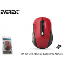 EVEREST SM-527 USB KIRMIZI KABLOSUZ MOUSE