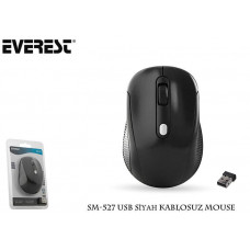 EVEREST SM-527 USB SIYAH KABLOSUZ MOUSE