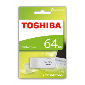 64 GB USB 2.0 TOSHIBA HAYABUSA BEYAZ (THN-U202W0640E4)