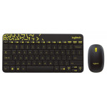 LOGITECH MK240 KABLOSUZ Q KLAVYE MOUSE SET SIYAH-SARI (920-008215)