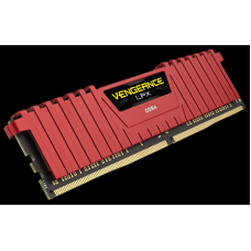 16 GB (2x8GB) DDR4 2400 MHz CORSAIR VENGEANCE LPX CL16 RED (CMK16GX4M2A2400C16R)