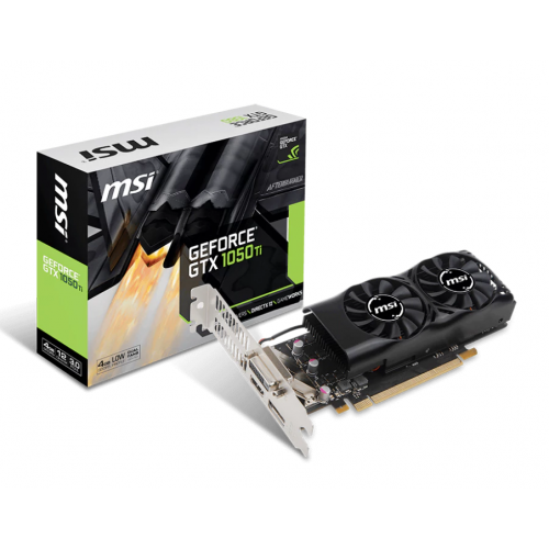 MSI GTX1050-TI 4GB GDDR5 128BIT DP/HDMI/DVI (GTX 1050 TI 4GT LP)