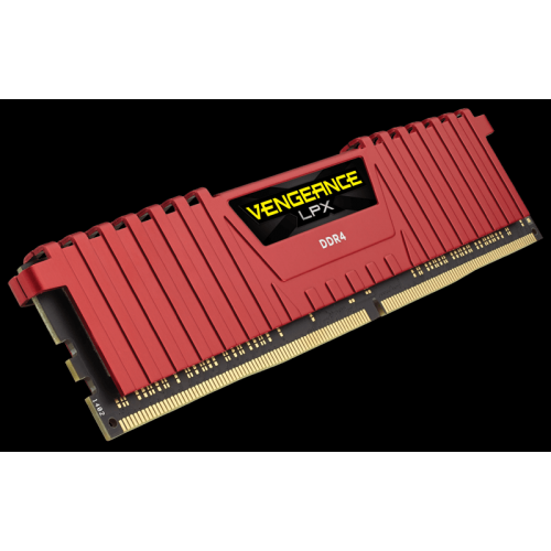 16 GB (2x8GB) DDR4 2400 MHz CORSAIR VENGEANCE LPX KIRMIZI (CMK16GX4M2A2400C14R)