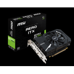 MSI GTX1050-TI 4GB GDDR5 128BIT DP/HDMI/DVI (GTX1050 TI AERO ITX 4G OCV1)