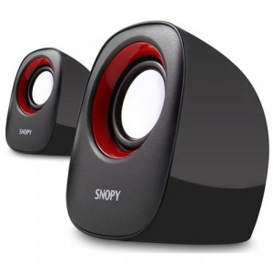 SNOPY SN-120 USB2.0 SIYAH/KIRMIZI HOPARLOR