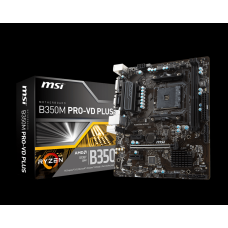 MSI B350M PRO-VD PLUS AM4 DDR4 SES GLAN DVI/VGA SATA3 USB3.1 MATX