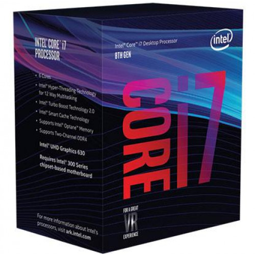 INTEL COFFEELAKE CORE I7 8700 3.2GHz 1151P 12MB BOX (65W) UHD630