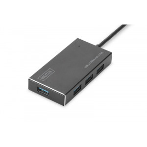DIGITUS DA-70240 USB3.0 4 PORT USB COKLAYICI MAT SIYAH