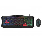 EVEREST KMX-88 GAMING USB KABLOLU Q KLAVYE MOUSE SET SIYAH