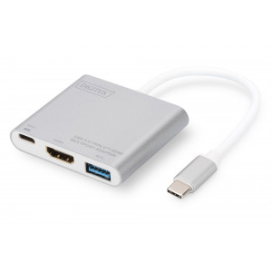 DIGITUS DA-70838-1 TYPE-C USB3.0 MULTIPORT ADAPTOR HDMI/2xUSB
