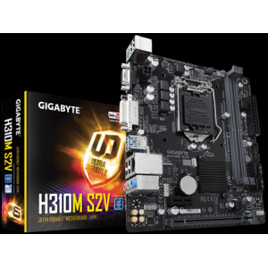 GIGABYTE H310M-S2V 1151P DDR4 SES GLAN DVI/VGA SATA3 USB3.1 MATX