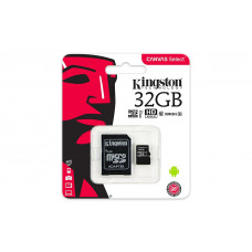 32 GB KINGSTON CANVAS SELECT MICRO SDHC UHS-1 CLASS 10 80MB/S (SDCS/32GB)