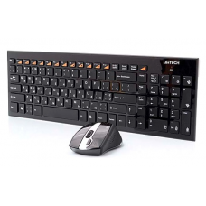 A4 TECH 9500F Q USB KABLOSUZ KLAVYE MOUSE SET SIYAH