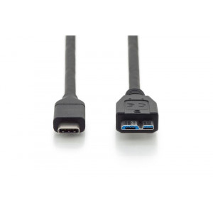 DIGITUS AK-300151-010-S 1M TYPE-C TO MICRO USB KABLO