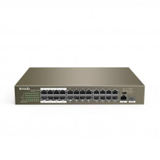 TENDA TEF1126P 24 PORT 10/100 POE 225W +1SFP  YONETILEBILIR SWITCH