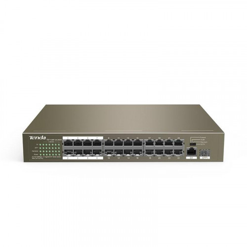 TENDA TEF1126P 24 PORT 10/100 POE 225W +1SFP  YONETILEBILIR SWITCH