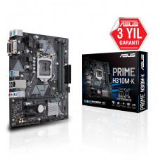 ASUS PRIME H310M-K R2.0 1151P DDR4 GLAN DVI/VGA SATA3 USB3.1 MATX