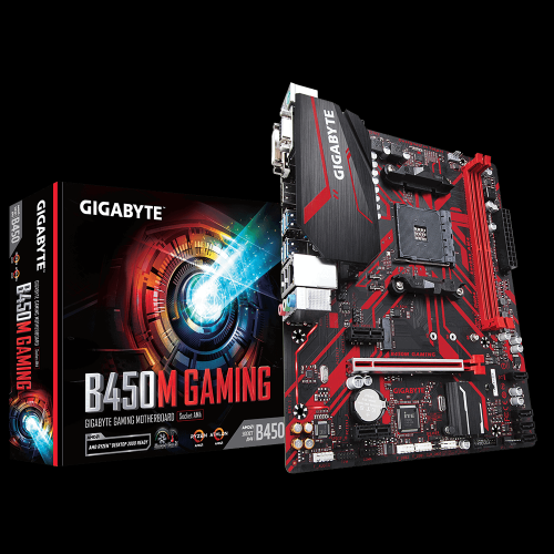 GIGABYTE B450M GAMING AM4 DDR4 SES GLAN HDMI/DVI/VGA SATA3 USB3.1 MATX