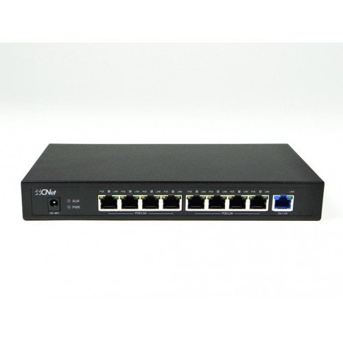 CNET CSH-800P 9 PORT 10/100 8xPOE 96W YONETILEMEZ SWITCH