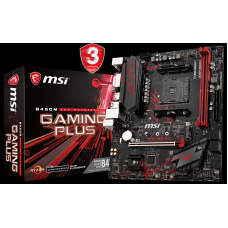 MSI B450M GAMING PLUS AM4 DDR4 SES GLAN HDMI/DVI SATA3 USB3.1 MATX