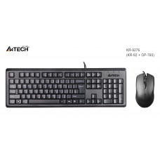 A4 TECH KR-9276 KABLOLU Q KLAVYE MOUSE SET SIYAH