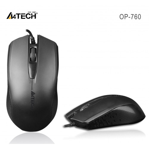 A4 TECH OP-760 V-TRACK USB SIYAH KABLOLU MOUSE