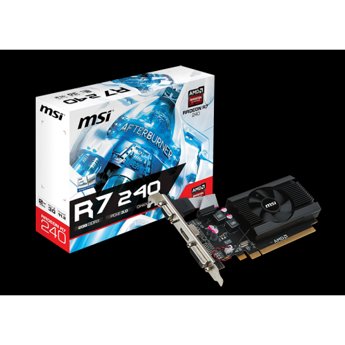 MSI R7-240 2GB DDR3 64BIT HDMI/DVI/VGA (R7 240 2GD3 64b LP)