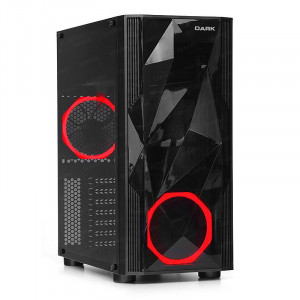 DARK DIAMOND 500W 80+ 2x12CM FAN USB3.0 PENCERELI ATX KASA(DKCHDIAMOND580)