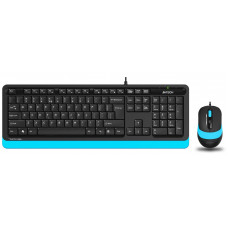 A4 TECH F1010 USB KABLOLU Q KLAVYE MOUSE SET MAVI