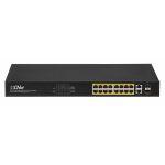 CNET CGS-1622SP 16 PORT 10/100/1000 POE 250W +2SFP YONETILEMEZ SWITCH