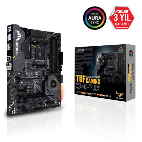 ASUS TUF GAMING X570-PLUS AM4 DDR4 SES GLAN DP/HDMI SATA3 USB3.2 ATX