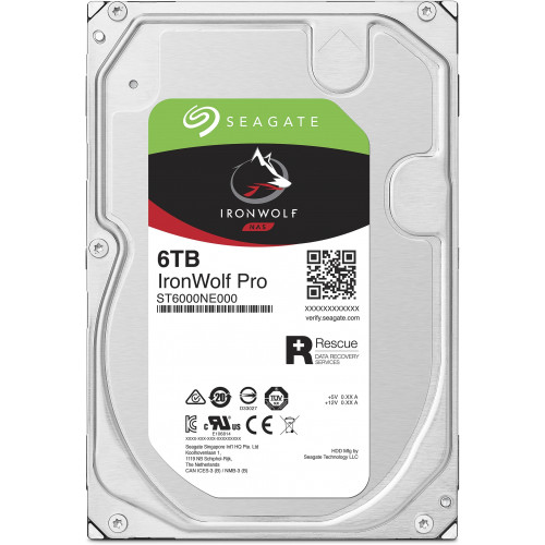 SEAGATE IRONWOLF PRO 6 TB 7200RPM SATA3 256MB 214MB/S 300TB/Y NAS (ST6000NE000)