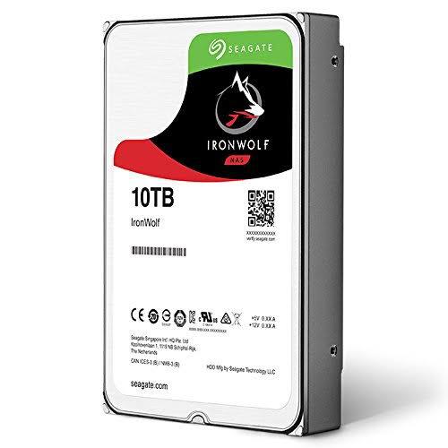 SEAGATE IRONWOLF 10 TB 7200RPM SATA3 256MB 210MB/S RV 180TB/Y NAS(ST10000VN0008)