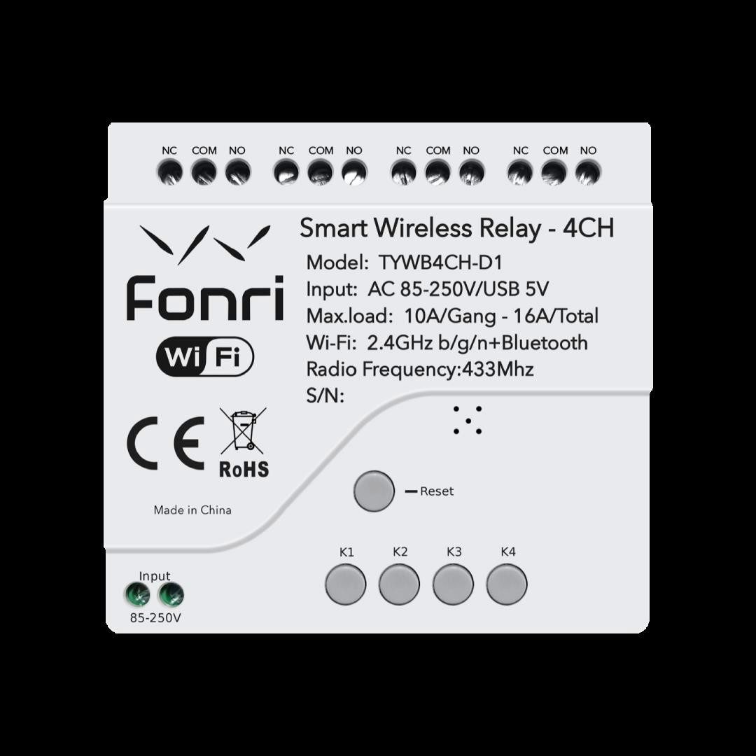 FONRİ WF3-TM4-0201-01 WIFI Akıllı 4 Kanal Röle