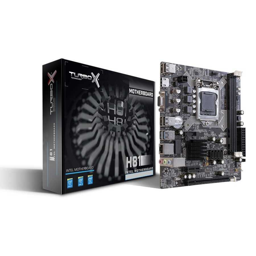Turbox WorkTeam H81 M.2 Sata Ddr3 1600MHz Usb 2.0 Vga Hdmi 1150P 4.Gen Anakart