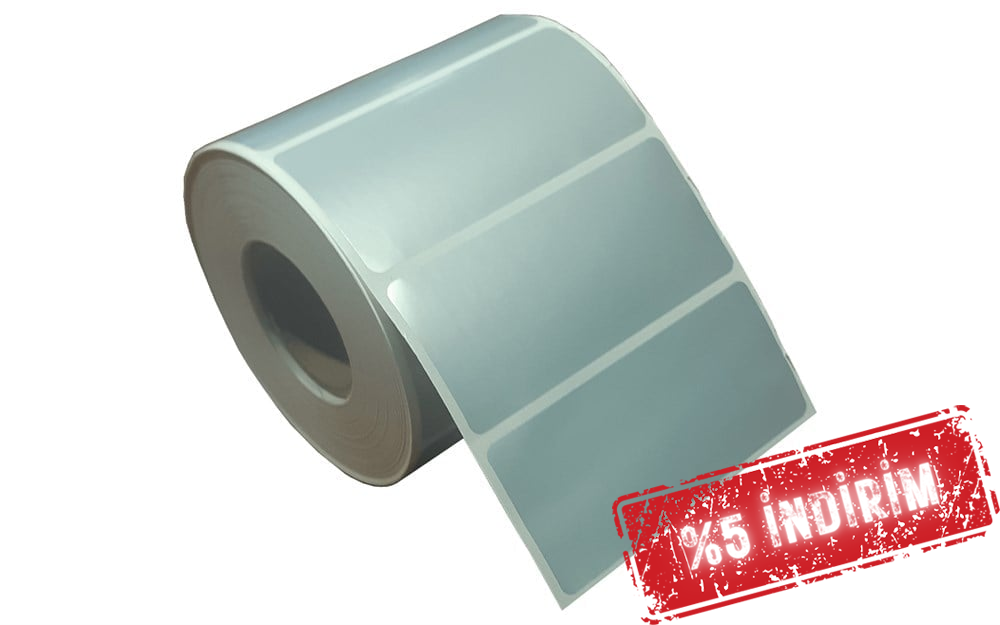 Silvermat Etiket 90mm X 40mm 1li Resin Ribon gerekir